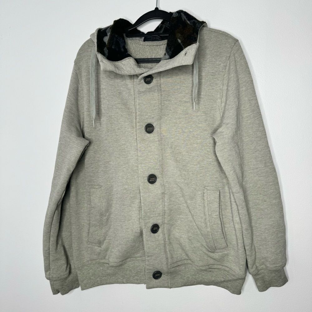 Sophnet gray hooded jacket size large